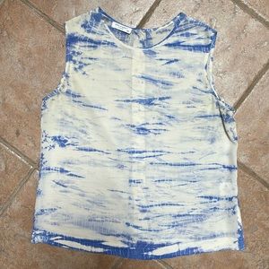 Equipment tie dye silk blouse, size M in excellent condition!